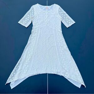 Elegant White Alouette Lace Dress from Sundance